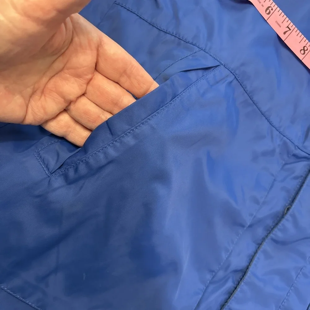 Gap‎ Boys Blue Hooded Zip Rain Jacket XXL 14-16